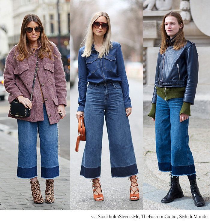 3x1 Denim Culottes Blue Is In Fashion This Year